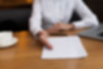 businessman ready sign deal office